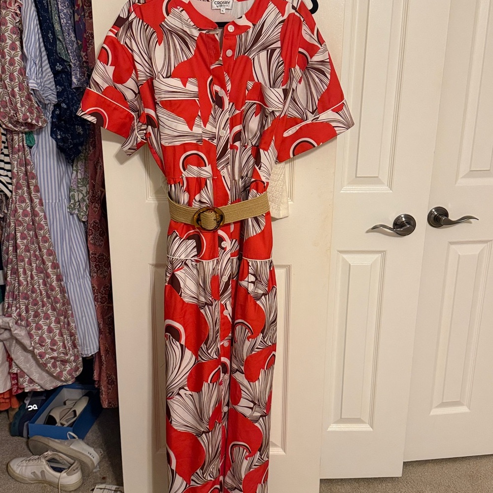 Crosby dress with belt